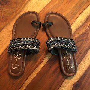 Jessica Simpson sparkles sandals!